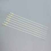 8" Wall Mountable Cable Tie Clear 100pcs
