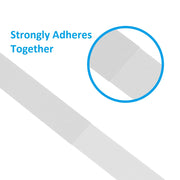 50Ft 0.8" Width Hook and Loop Strap Tape White