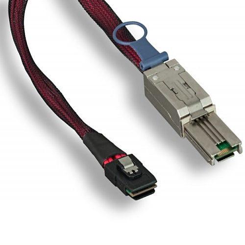 SFF8087 Internal to SFF8088 External Mini-SAS Cable, 6Gbit, SFF8087 male to SFF8088 male, 2m