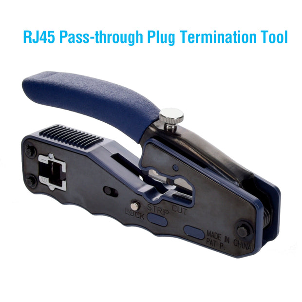 RJ45 Feed Through Plug Termination Tool