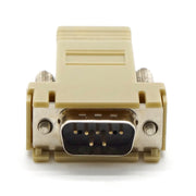 DB9 Male to RJ45 Preassembled Modular Adapter w/Hex Nut