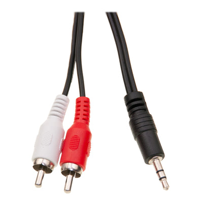 3.5mm Stereo to RCA Audio Cable, 3.5mm Stereo Male to Dual RCA Male (Right and Left)