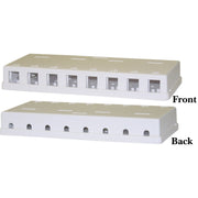 Blank Surface Mount Box for Keystones, White