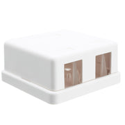 Blank Surface Mount Box for Keystones, White