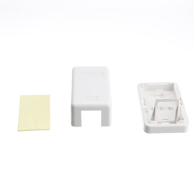 Blank Surface Mount Box for Keystones, White