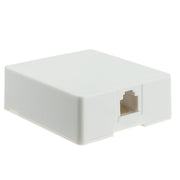 Phone Surface Mount Jack, RJ11 / RJ12, Data / Voice, 6P6C (6 Pin 6 Conductor)