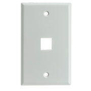 Keystone Wall Plate, White, Single Gang