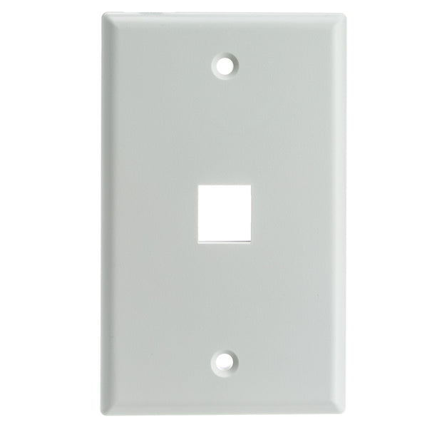 Keystone Wall Plate, White, Single Gang