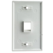 Keystone Wall Plate, White, Single Gang