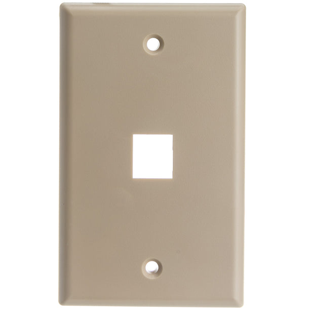 Keystone Wall Plate, Beige, Single Gang