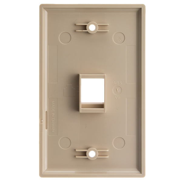 Keystone Wall Plate, Beige, Single Gang