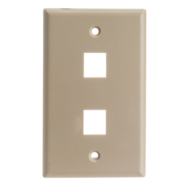 Keystone Wall Plate, Beige, Single Gang