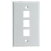 Keystone Wall Plate, White, Single Gang