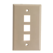 Keystone Wall Plate, Beige, Single Gang