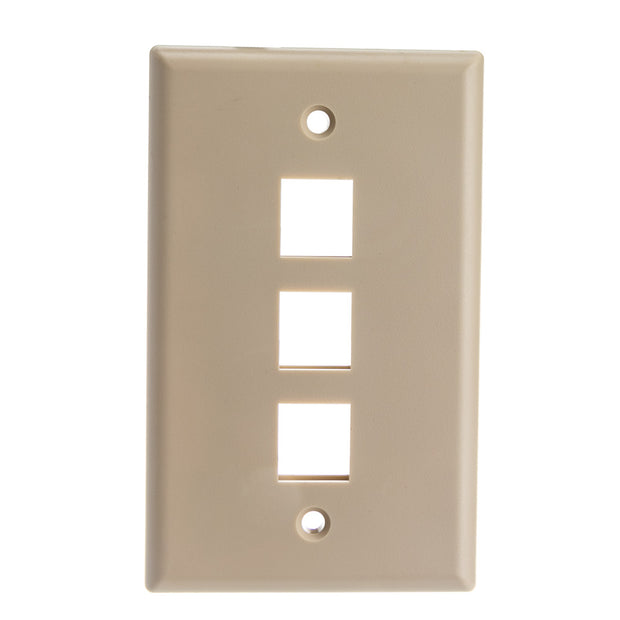 Keystone Wall Plate, Beige, Single Gang