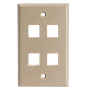 Keystone Wall Plate, Beige, Single Gang