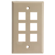 Keystone Wall Plate, Beige, Single Gang