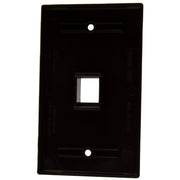 Keystone Wall Plate, Black, Single Gang