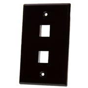 Keystone Wall Plate, Black, Single Gang