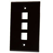 Keystone Wall Plate, Black, Single Gang