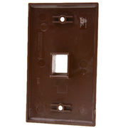 Keystone Wall Plate, Brown, Single Gang