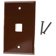 Keystone Wall Plate, Brown, Single Gang