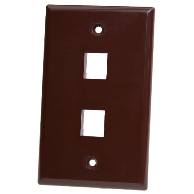 Keystone Wall Plate, Brown, Single Gang