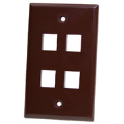 Keystone Wall Plate, Brown, Single Gang