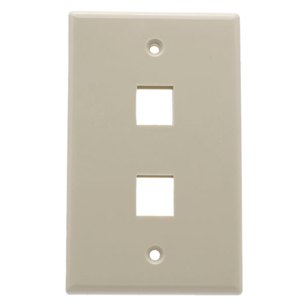 Keystone Wall Plate, Lite Almond, Single Gang