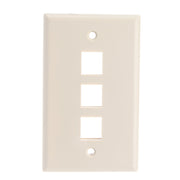 Keystone Wall Plate, Lite Almond, Single Gang