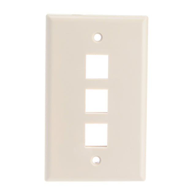 Keystone Wall Plate, Lite Almond, Single Gang