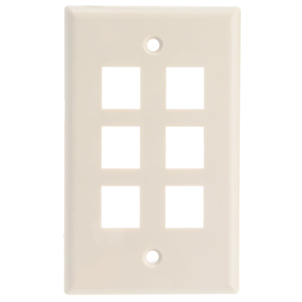 Keystone Wall Plate, Lite Almond, Single Gang