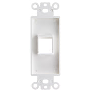 Decora Wall Plate Insert, White, Keystone Jack