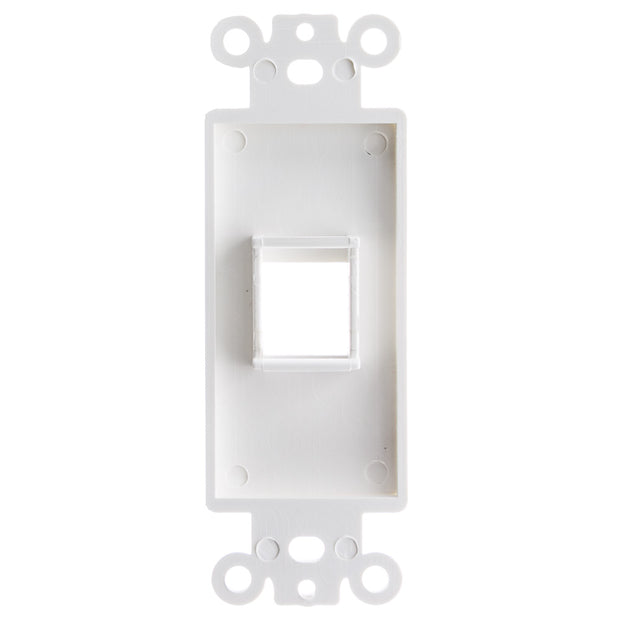 Decora Wall Plate Insert, White, Keystone Jack