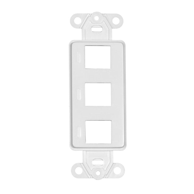 Decora Wall Plate Insert, White, Keystone Jack