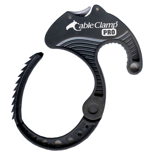 Pack of 12 - Cable Clamp Pro - Medium - Black/Platinum