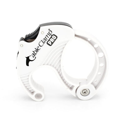 Pack of 11 - Cable Clamp Pro - Medium - White/Black