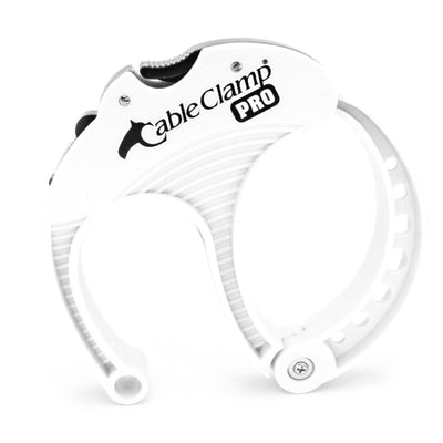 Pack of 7 - Cable Clamp Pro - Large - White/Black