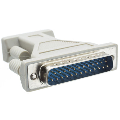 Serial / AT Modem Adapter, DB9 Male to DB25 Male