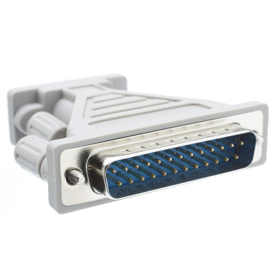 Serial / AT Modem Adapter, DB9 Female to DB25 Male