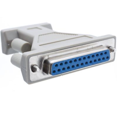 Serial / AT Modem Adapter, DB9 Female to DB25 Female