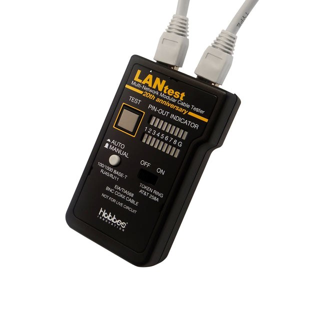 Lan Tester Network Cable tester, Pin Configuration/Wire Map Results, Black