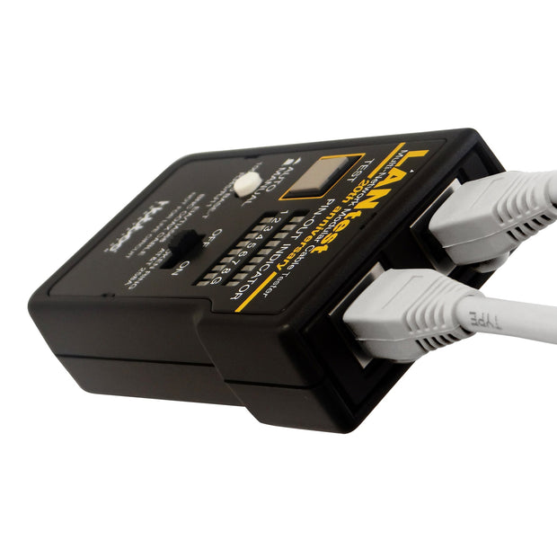 Lan Tester Network Cable tester, Pin Configuration/Wire Map Results, Black