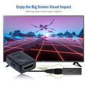 HDMI High Speed Coupler / Gender Changer, HDMI Type-A Female to HDMI Type-A Female, 4K 60Hz, Black