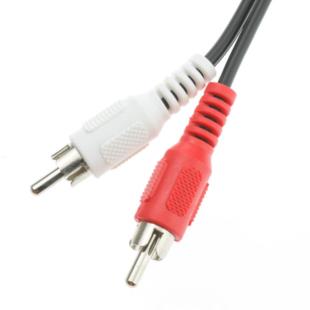 3.5mm Stereo to Dual RCA Audio Adapter Cable, 3.5mm Male to Dual RCA Male (Red/White), 6 inch