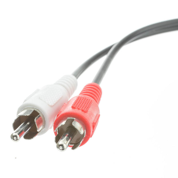 3.5mm Stereo to Dual RCA Audio Adapter Cable, 3.5mm Male to Dual RCA Male (Red/White), 6 inch