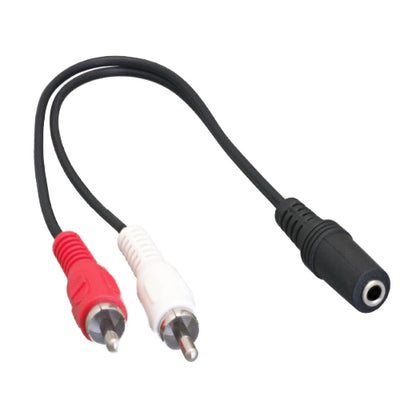 3.5mm Stereo to Dual RCA Audio Adapter Cable, 3.5mm Female to Dual RCA Male (Red/White), 6 inch