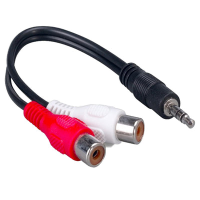 3.5mm Stereo to Dual RCA Audio Adapter Cable, 3.5mm Male to Dual RCA Female (Red/White), 6 inch