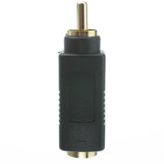 S Video to RCA Adapter, S-Video (MiniDin4) Female to RCA Male, Gold Connectors