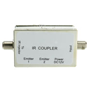 IR over Coaxial Cable kit, Includes Injector and Coupler, Used For Transmitting IR Remote Signals on Coaxial Cables, Max Distance: 200 feet